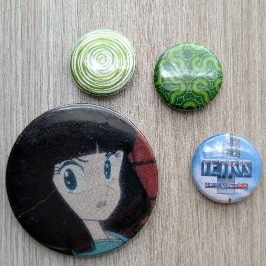 缶バッジ アニメ ゲーム テトリス 高橋留美子 缶バッチ