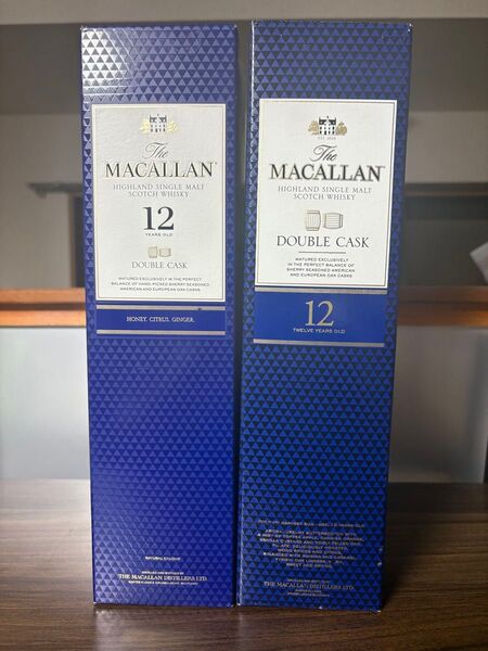 マッカラン ダブルカスク12年 旧ラベル 2本セット 箱付き未開封 MACALLAN