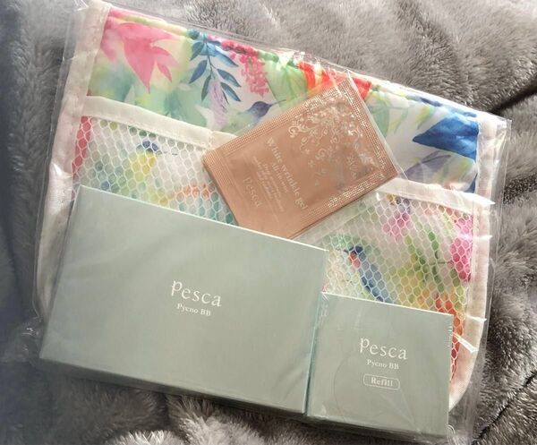 ☆新品未開封☆ペスカ ピクジェリーク セラム パウダー BB EX TC ファンデーション ヌーディオークル おまけ付き