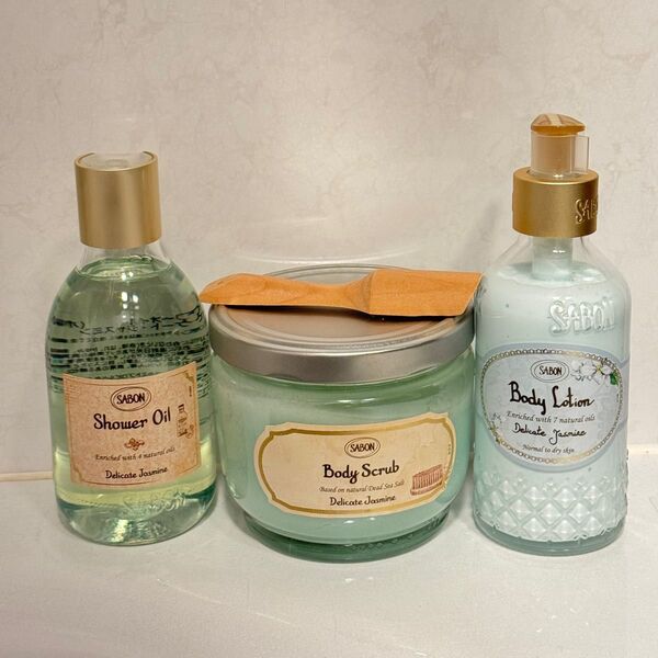 サボン SABON デリケート・ジャスミン シャワーオイル スクラブ ローション