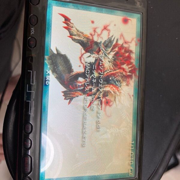 PSP3000 モンハンクリアレッドブラック