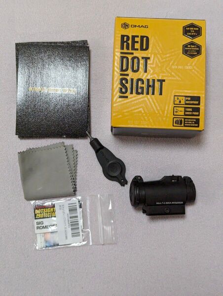 DMAG Aimpoint T-2タイプ ドットサイト ドットレティクル 20mmレール T2 T1 プロテクター付 電動ガン