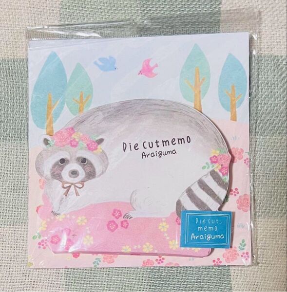 ダイカットメモ 50Pバンビ&アライグマ 文房具 贈り物 プレゼント