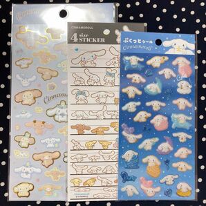 サンリオ シナモロール シナモンフレンズ シール 4sizeステッカー ダイソー セリア キャンドゥ