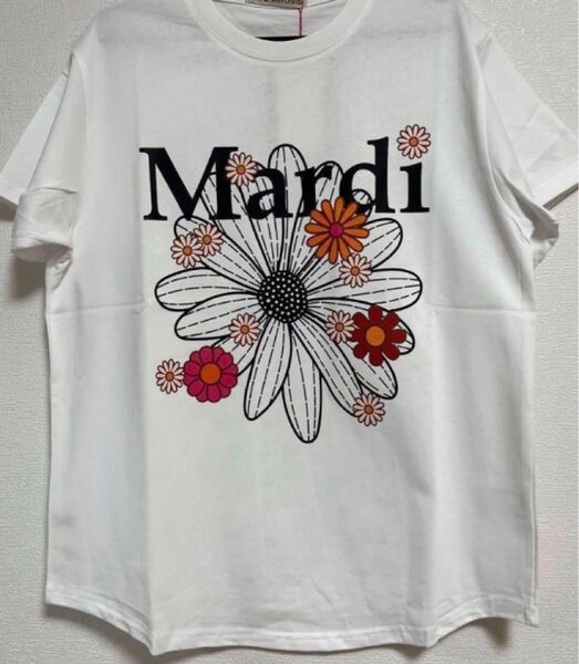 Mardi Mercrediマルディメクルディ 半袖Tシャツ ホワイト