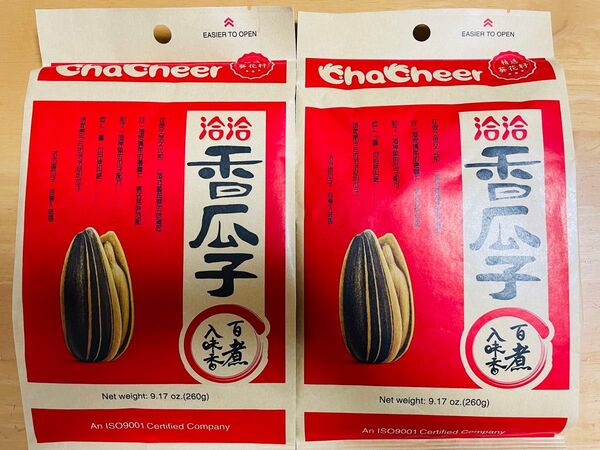 洽洽 瓜子 恰恰 チャチャ味付け香瓜子 五香瓜子 食用ひまわりの種 260g x2袋