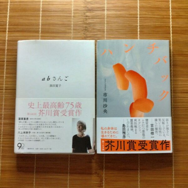 芥川賞受賞作 単行本 ハードカバー 帯付 2冊セット まとめ売り