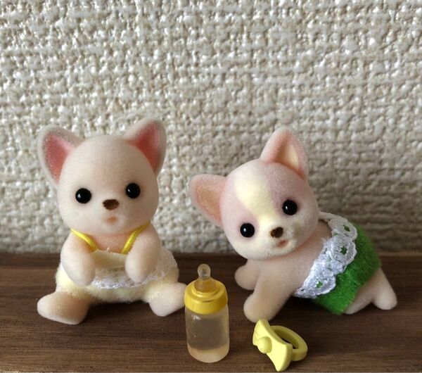 シルバニアファミリー チワワ 赤ちゃん 双子の赤ちゃん