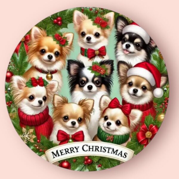 新品 チワワ 犬 クリスマス 看板 犬雑貨 犬モチーフ 犬柄 犬グッズ