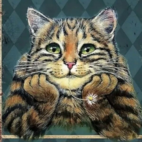 新品 アメリカンショートヘア とら猫 サイン 看板 壁掛け 猫柄 猫グッズ 花