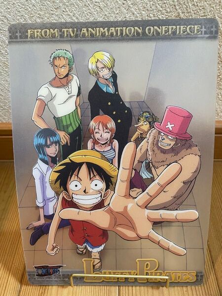 ONE PIECE 下敷き 麦わらの一味 A5サイズ 未使用に近い