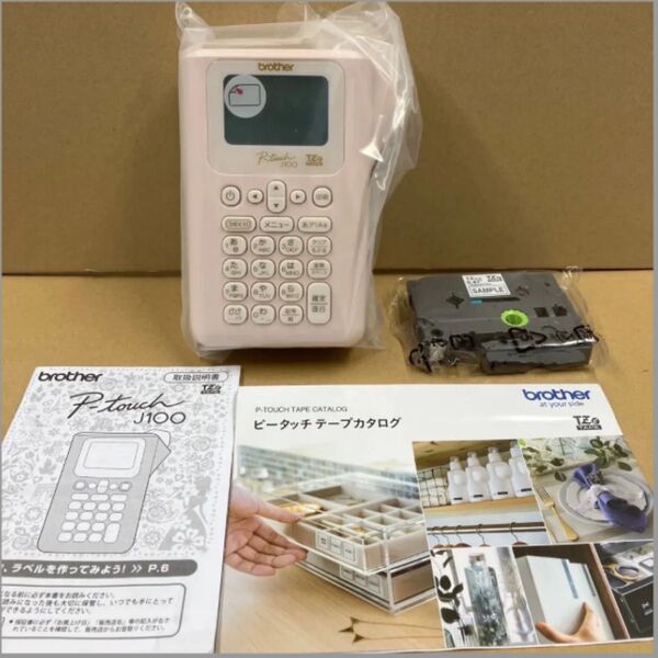 【新品】brother ラベルライター ピータッチキューブ PT-J100 ピンク
