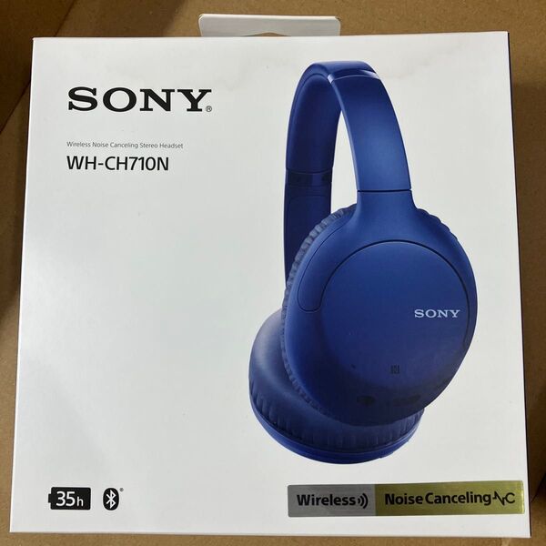 【未使用品】SONY ワイヤレスノイズキャンセリングステレオヘッドセット WH-CH710N ブルー