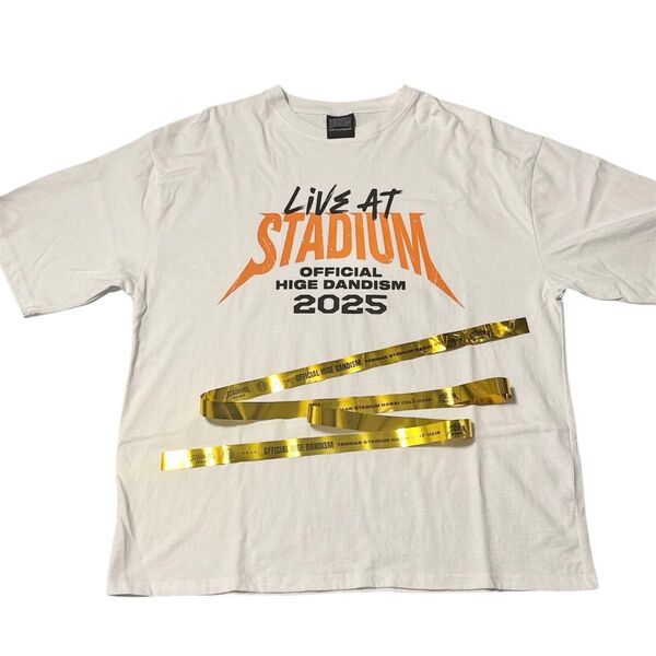 Official髭男dism シャツ Tシャツ スタジアム 日産スタジアム ヤンマースタジアム グッズ ヒゲダン 金テープ 銀