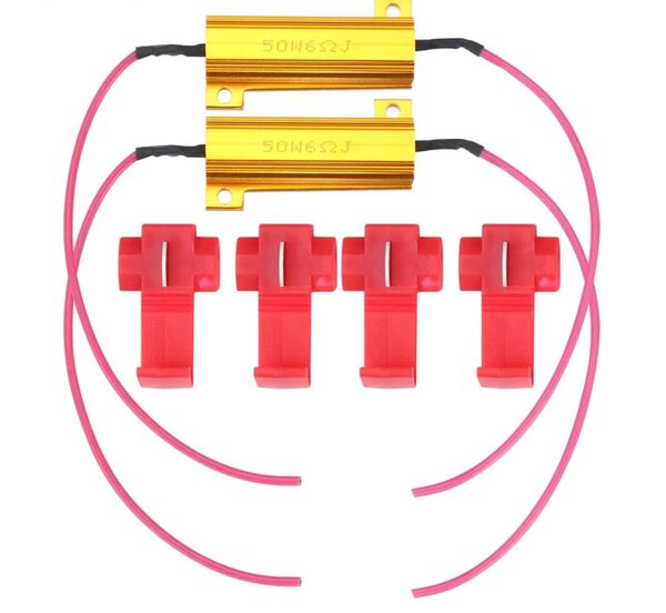 ハイフラ防止抵抗器 50W6Ω 高速点滅対策 LED ウインカー 車 ハイフラ