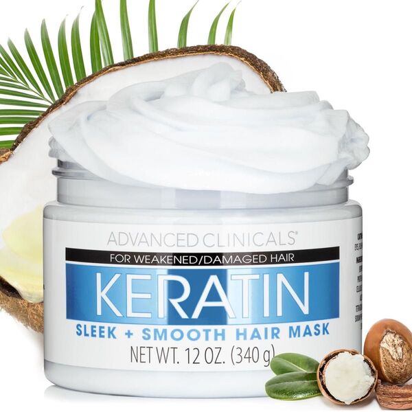 Advanced Clinicals ケラチン ヘアマスク ヘアパック ベタつかない アドバンスドクリニカルズ 大容量 340g