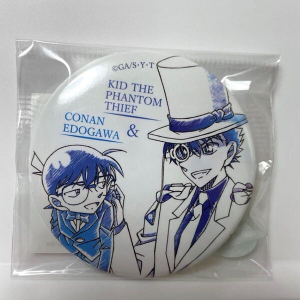 新品 名探偵コナン【怪盗キッド×コナン】ペンシルアート缶バッジ