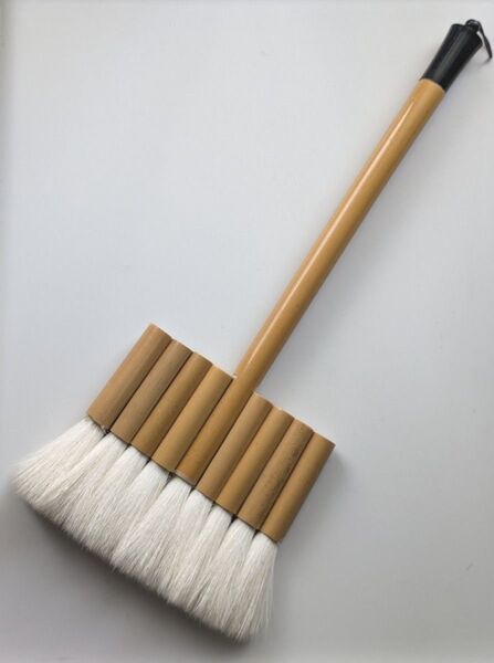 掛け紐付き9連筆 日本画 水墨画 水彩画に 刷毛 画材 paint brush