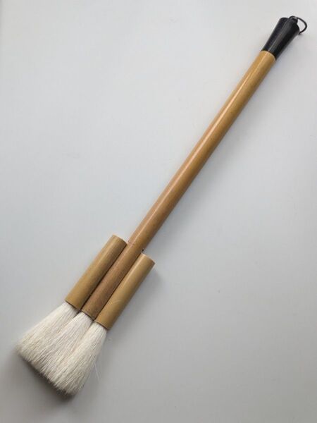 掛け紐付き3連筆 日本画 水墨画 水彩画に 刷毛 画材 paint brush