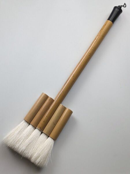 掛け紐付き5連筆 日本画 水墨画 水彩画に 刷毛 画材 paint brush