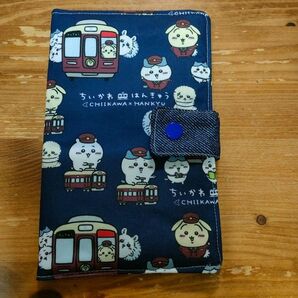 マルチケース 阪急電車 紺色 ハンドメイド