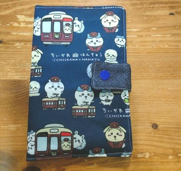 マルチケース 阪急電車 紺色 ハンドメイド