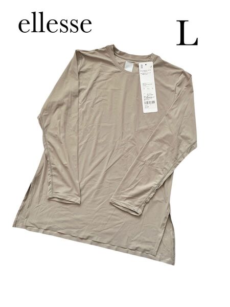 ellesse テニス 長袖Tシャツ UV ストレッチ Lサイズ