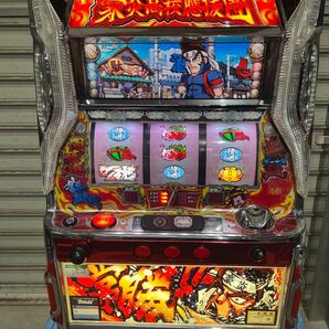 ☆パチスロ実機 豪炎高校鷹援團 コイン不要機付☆