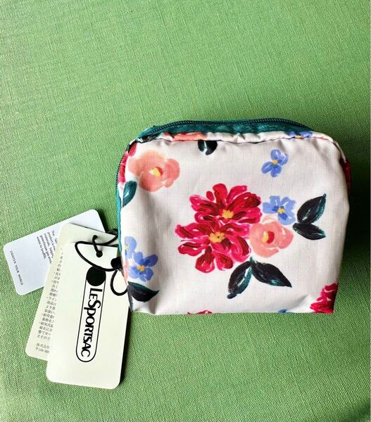 レスポートサック ポーチ SQUARE COSMETIC ペインタリーフローラル