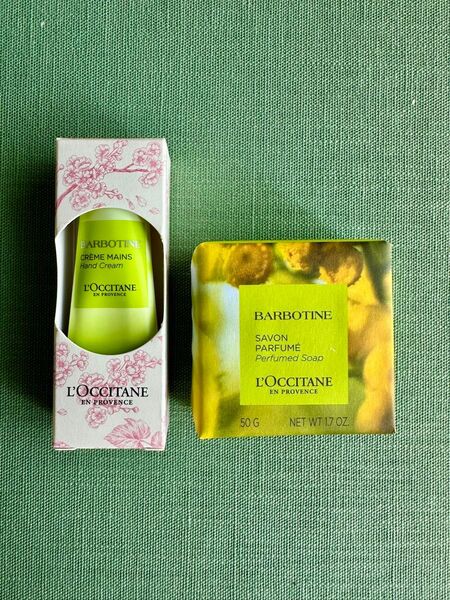 L'OCCITANE ロクシタン バーボティン ハンドクリーム 10ml+ソープ 50g