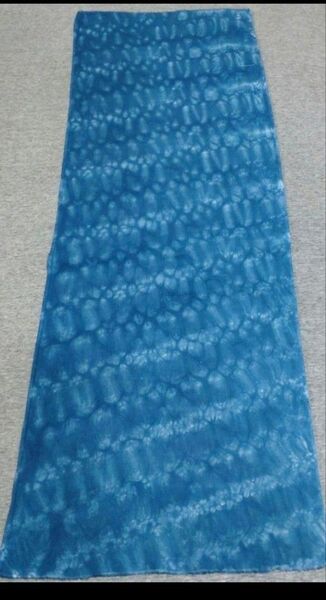 ハンドメイド 藍染 絞り染め 絞染 晒 晒し 手ぬぐい 岡生地 105cm 1142