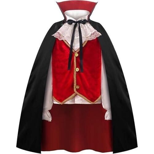 ヴァンパイア キッズ コスプレ 衣装 ハロウィーン 仮装 子供 男の子 女の子 コスチューム シャツ ベ