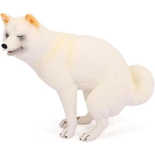 Boono 柴犬 グッズ 柴犬の置物 うんち おもしろ雑貨 インテリア 柴犬 フィギュア オブジェ プレゼント (白毛の柴(白毛の