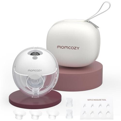 M5 ハンズフリー電動搾乳機 赤ちゃんの口のようなダブルシールフランジ付きの着用式搾乳機 3つのモード