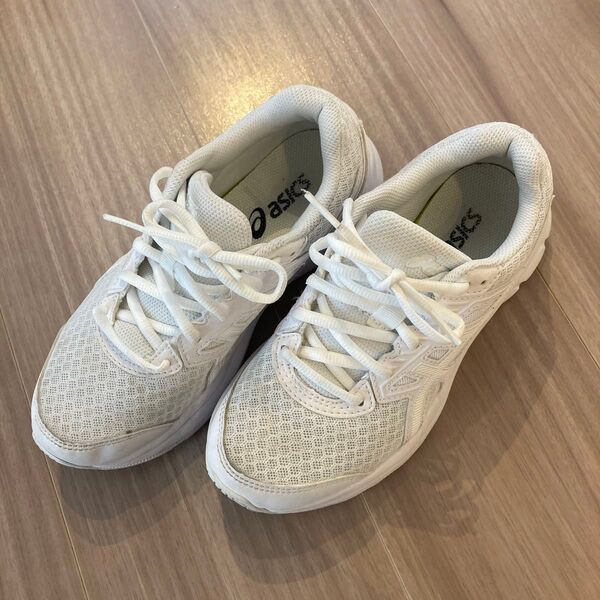 【asics】アシックス ランニングシューズ ホワイト 22.5cm