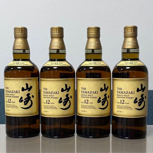 サントリーウイスキー 山崎12年 4本