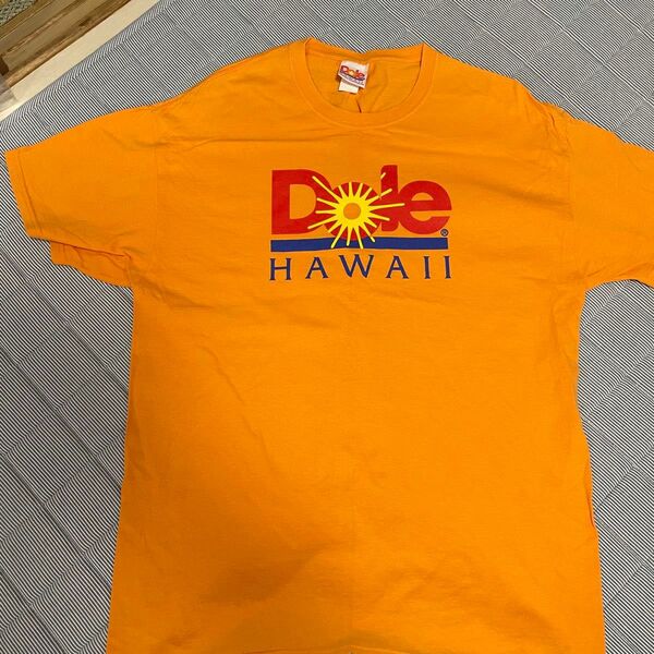 USA製 DOLE Hawaii ドール ハワイ tシャツ XL オレンジ 企業