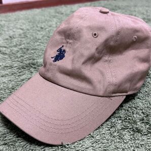【U.S. POLO ASSN.】 1ポイント刺繍ツイルキャップ ポロラルフローレン キャップ 帽子 ベージュ