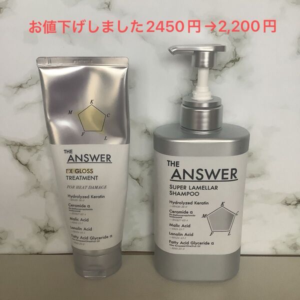 Kao THE ANSWER シャンプー&トリートメント(EX GLOSS)