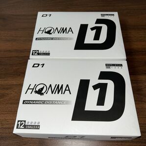 新品未使用!! ホンマ ゴルフボール D1×2箱 2ダース ホワイト BT2401 HONMA