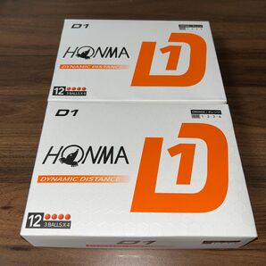 新品未使用!! ホンマ ゴルフボール D1 (オレンジ) 2024年モデル BT2401 2ダース!!