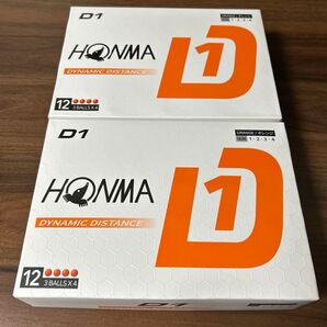 新品未使用!! ホンマ ゴルフボール D1 (オレンジ) 2024年モデル BT2401 2ダース!!