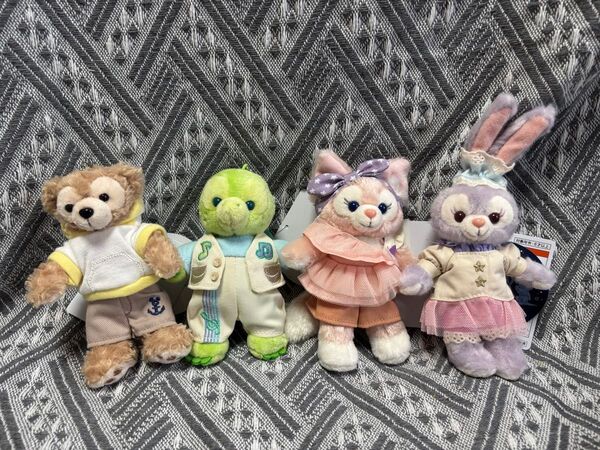 ダッフィー オルメル リーナベル ステラルー ぬいぐるみバッジセット