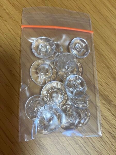 クリアボタン 14個セット まとめ売り 手芸材料