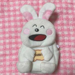 たべっ子どうぶつ うさぎ ぬいぐるみ ポーチ ホワイト