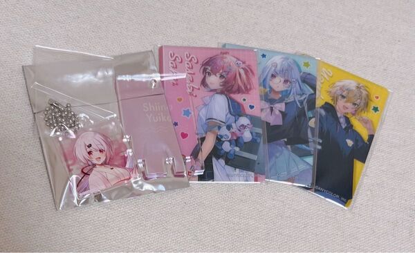 にじさんじ 椎名唯華 極楽湯 アクリルキーホルダー カード 笹木咲 リゼ・ヘルエスタ 卯月コウ デコラ