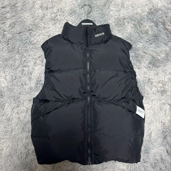 NEIGHBORHOOD CLASSIC DOWN VEST BLACK S