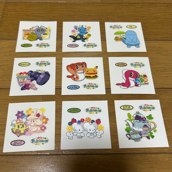 ポケモンパン デコキャラシール 9枚 まとめ売り マホイップ有ります