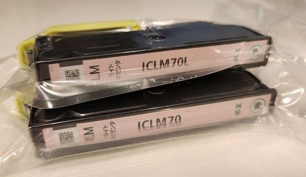訳あり☆エプソン 純正インク ICLM70L ICLM70 2本 ライトマゼンタ☆