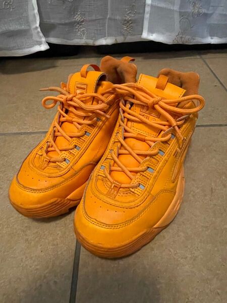 FILA フィラ 厚底スニーカー オレンジ 26.5cm ユニセックス